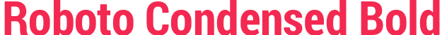 Roboto Condensed Bold